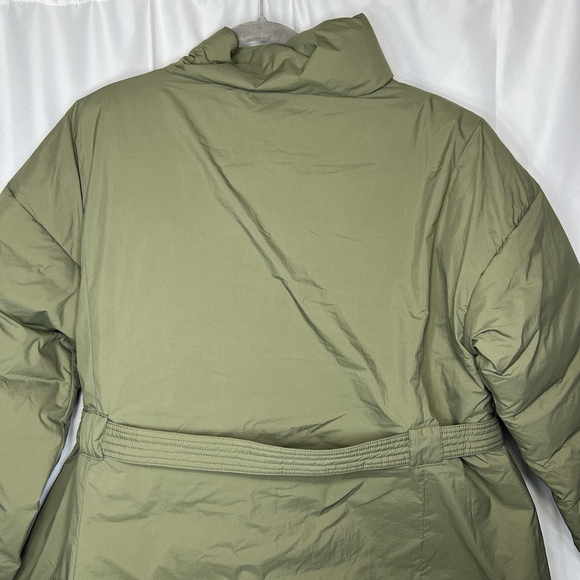 Columbia Women's Size 2X Ardenwood Novelty Down Parka Jacket Green Belt Winter - Picture 7 of 12